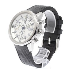 IWC AQUATIMER IW376801 45mm SS Rubber Silver Dial Automatic Chronograph #C350