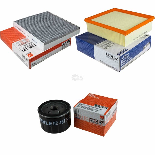 Mahle / Knecht Innenraumfilter LAK 136 Luftfilter LX 742/2 ÖLfilter OC 467-image