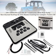 24V RV Air Conditioner Heat Pump Non-Ducted Unit Heater/Cooling For Campers RV