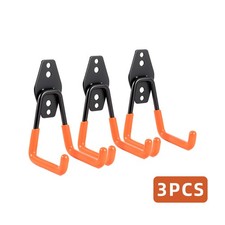 3PCS Heavy Duty Steel Garage Storage Utility Wall Hook Organizer Tools Hanger