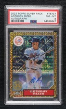 2022 Topps Series 1 2/15 Anthony Rizzo #T87C-7 PSA 8 Auto 0r8j