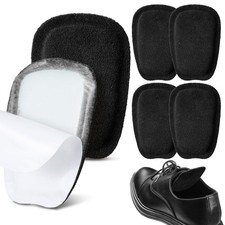 3 Pairs Shoe Tongue Pads Soft Suede Leather Self Adhesive Inserts for Men Wom...