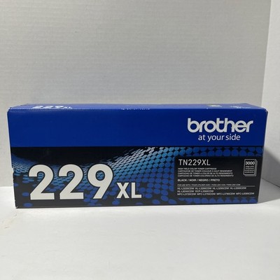 New Genuine Brother TN229XLBK High-Yield Toner, 3,000 Page-Yield, Black New Seal