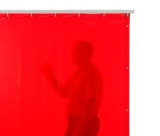 weld curtain Cepro Orange Transparent  (180cm x 180cm) New
