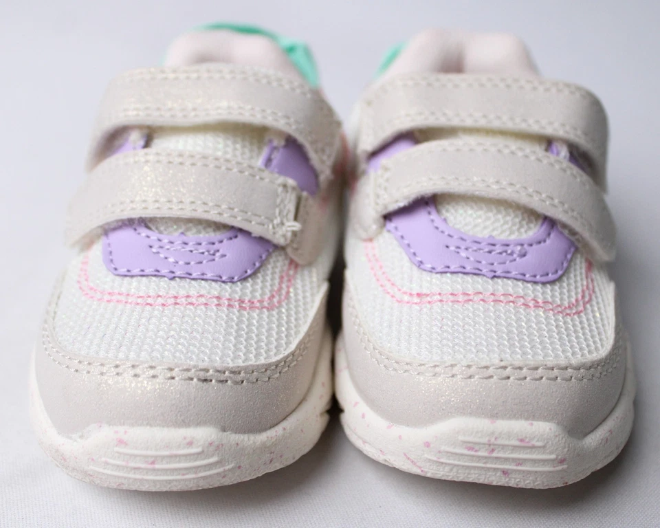 Zapatillas Carter's Bebé Niñas Primer Caminante AC2 Blanco/Pastel EE. UU.: 4,5 9-12 M UE 20 Foto 4 de 4