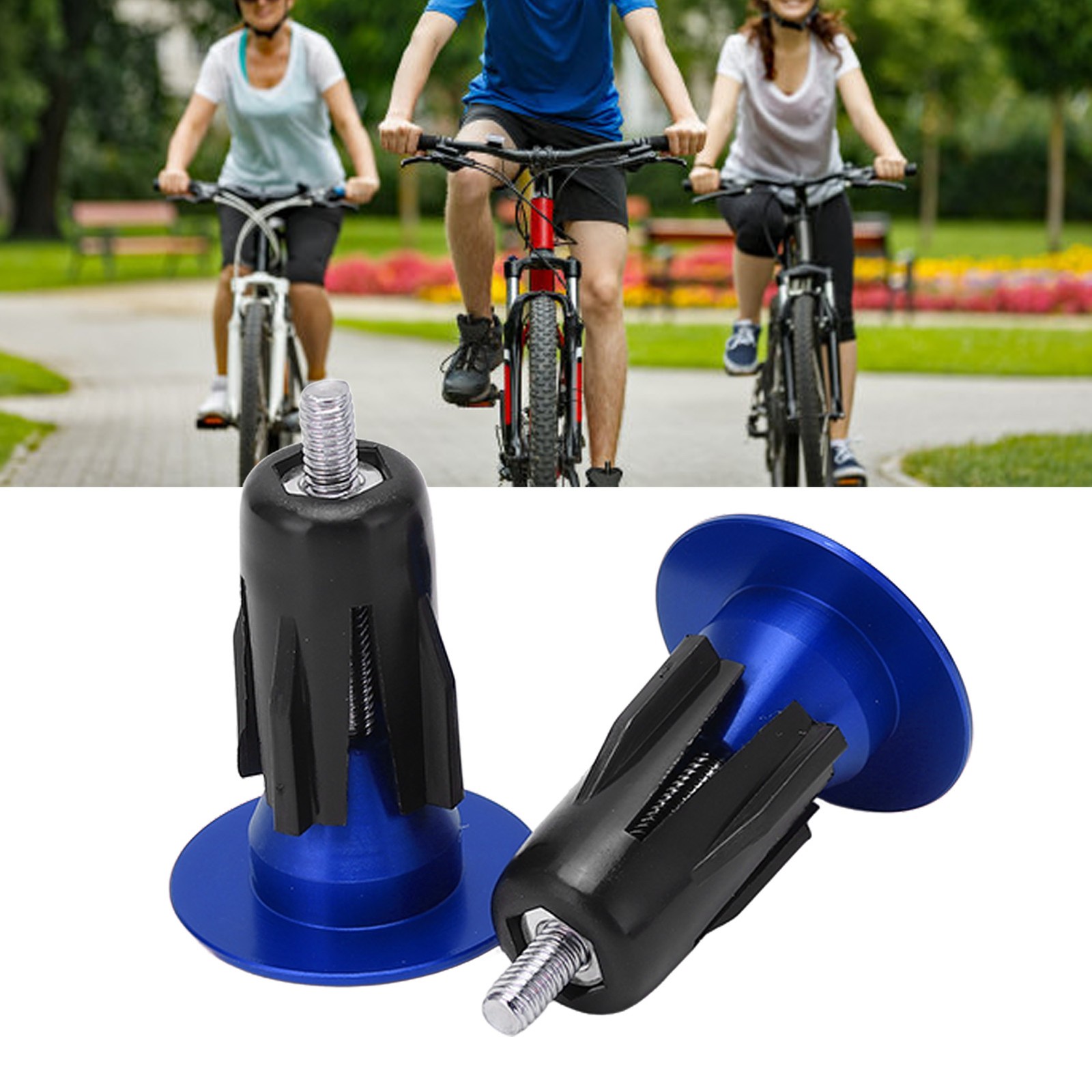 2pcs Bicycle Handlebar Plugs Aluminum Alloy Wearable Universal Mountain Bike