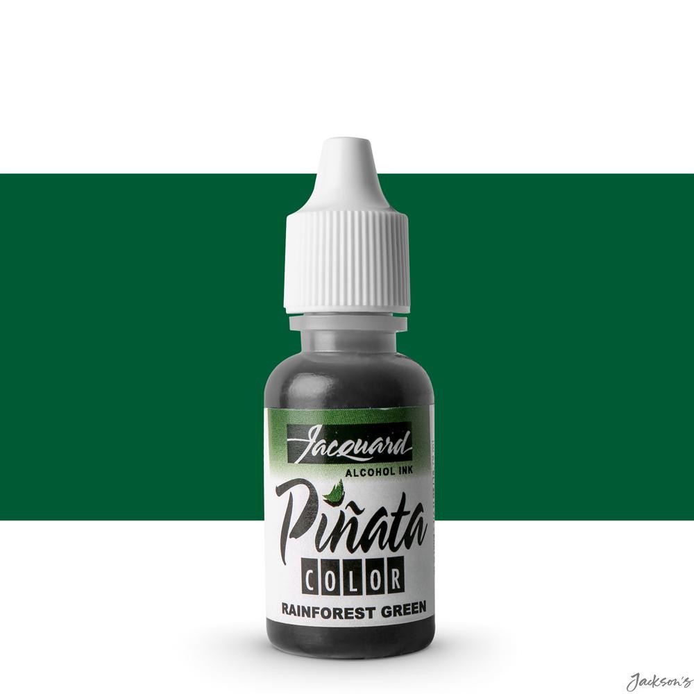 Jacquard Pinata Alcohol Ink Colour 14ml Rainforest Green For Art Crafting