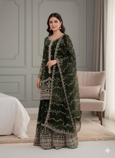 Women Dress Pakistani Salwar Kameez Readymade Palazzo Suit Indian Wedding Party