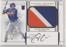 2017 Panini National Treasures Gold 43/49 Gavin Cecchini #203 Auto 0q0m