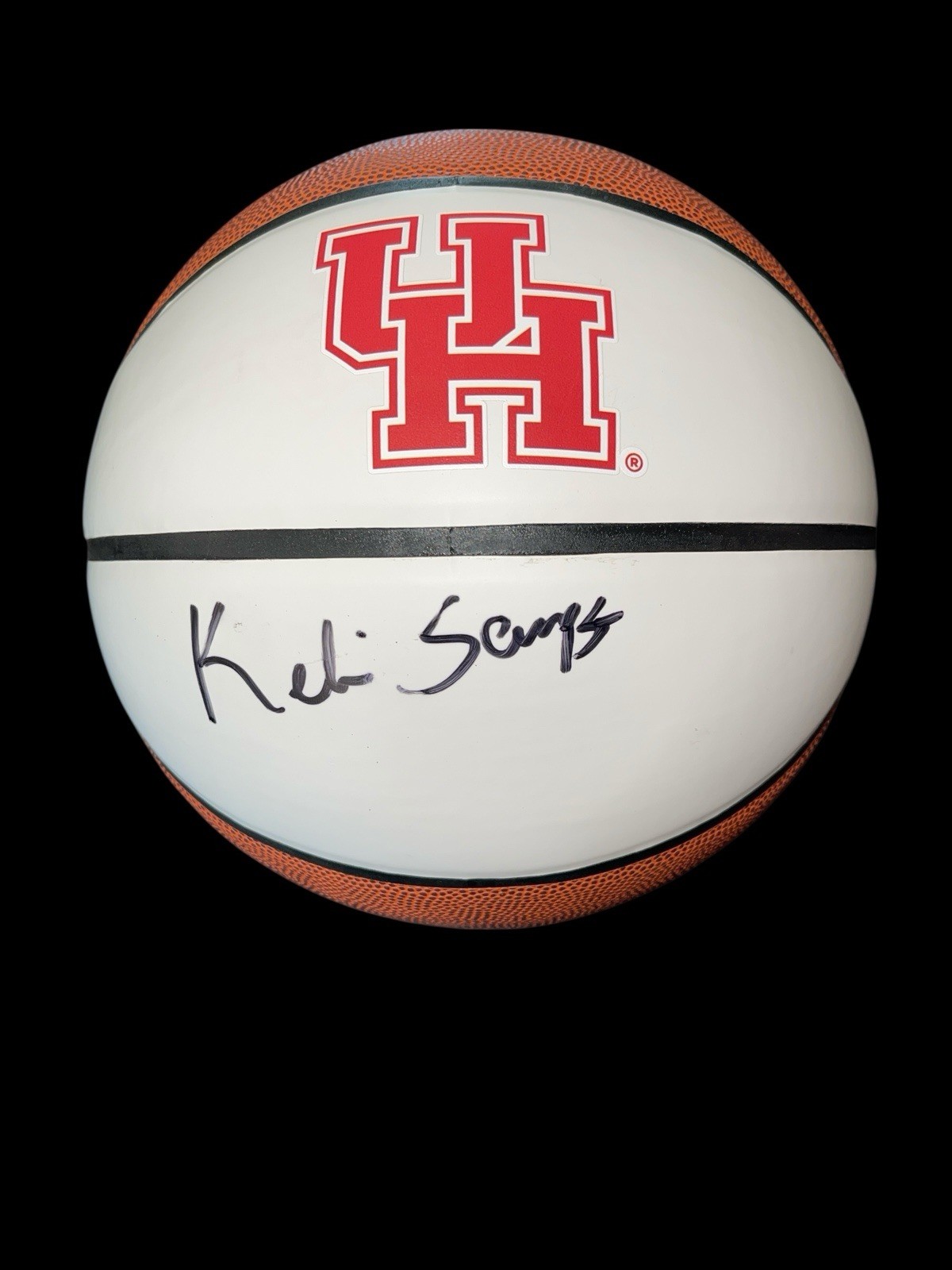 Kelvin Sampson Autographed Signed Houston Cougars LOGO BASKETBALL HEAD COACH BIG 12 UH JSA 