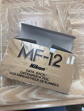 Top Mint in Box Nikon MF-12 Data Back for Nikon F3 F3H SLR Quartz Date