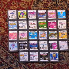 Nintendo DS Game Bundle 28 Count Mario Kart,Cooking Mama, And More