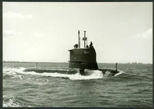 Swedish Navy Submarine HMS Sjoormen surface running photo 1972