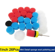 26pcs Mini Car Polishing Pad Set 1inch Sponge...