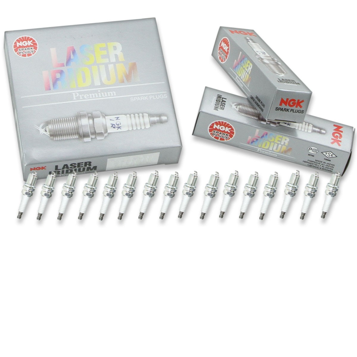 16 pcs NGK Laser Iridium Spark Plugs for 1999-2006 Mercedes-Benz SL500 5.0L mj