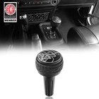 Fit Jeep Wrangler JK 11-18 Automatic Transmission A/T Shift Knob Black Aluminum