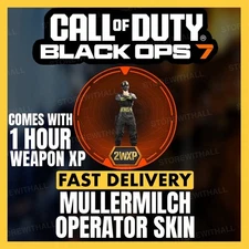 Black Ops 7 Müllermilch Muller Milk Raver Operator Skin + 2WXP BO7 2XP Weapon XP