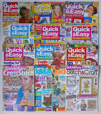 Quick & Easy Cross Stitch Magazine #10 - 158 July 1996 -Xmas 2007 SELECT ISSUES