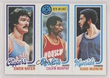 1980-81 Topps Swen Nater Calvin Murphy Richard Washington #70-17-219 HOF sq1