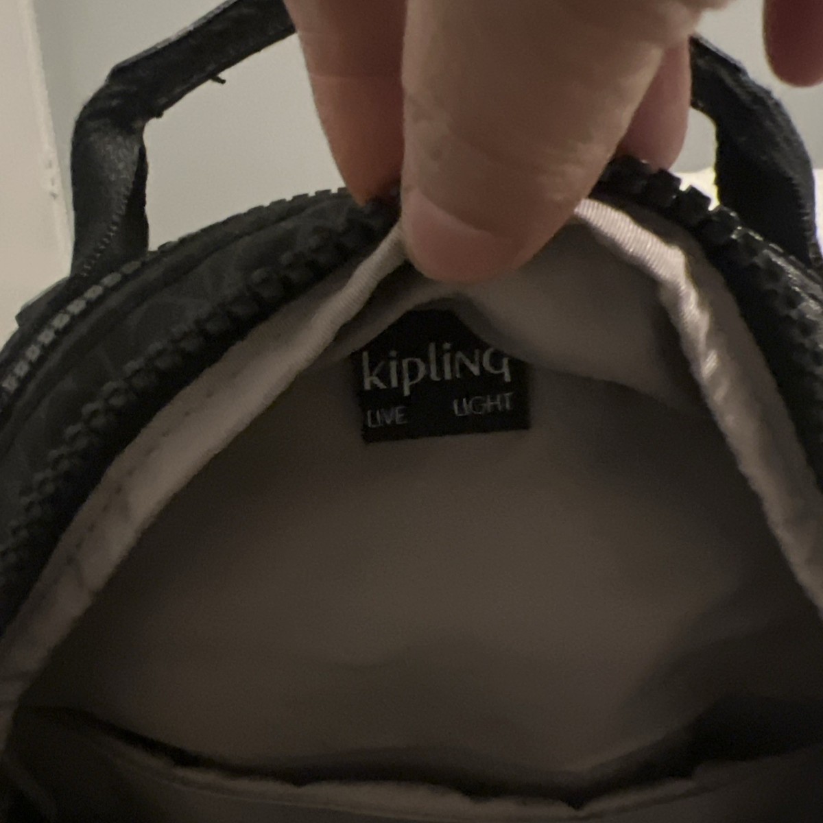 Kipling Seoul Medium Nylon Zipp Signature Backpack - Black  display picture 2