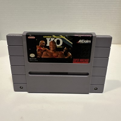 George Formans KO Boxing - SNES Super Nintendo - Tested/Working