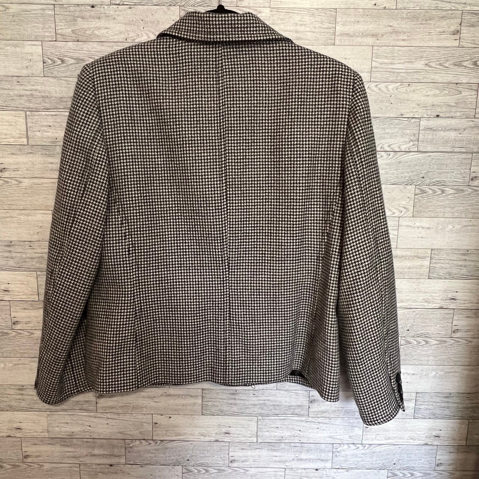 Pendleton Wool Houndstooth Black White Classic 12… - image 7