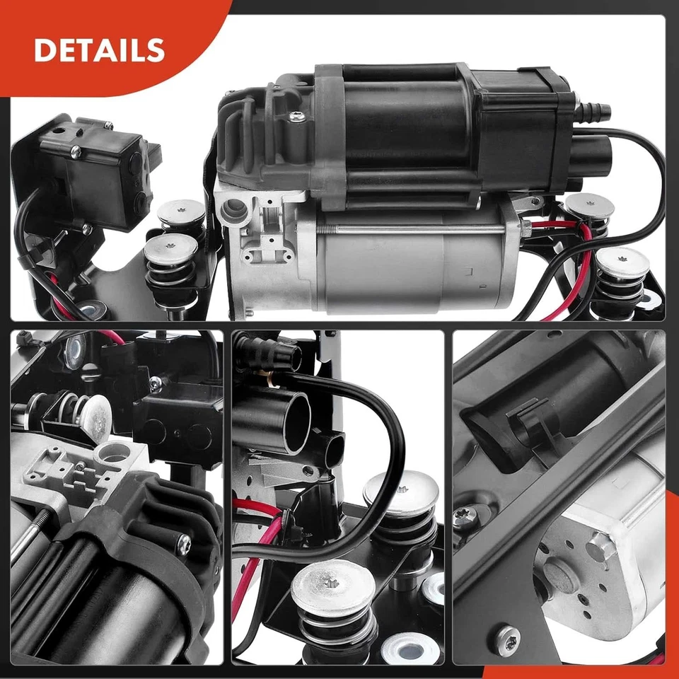 Bomba compressor de suspensão a ar e bloco de válvulas e relé para BMW 535i 550i 740i 750i - Imagem 2 de 4