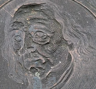 Portrait Gravé De Benjamin Franklin Tirage Civile Bloc Antiquité Gravure 1865 - Photo 1/4
