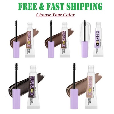 Maybelline Super Lock Brow Glue Eyebrow Gel, Lightweight and Waterproof Tinted