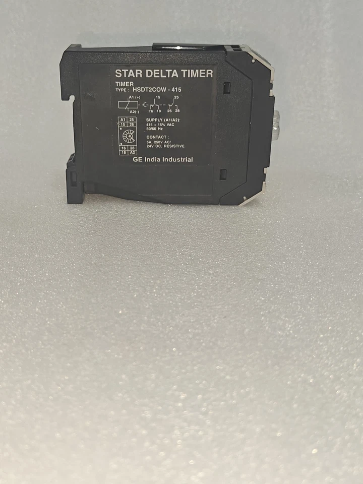 GE HSDT2COW-415 STAR DELTA ТАЙМЕР ДИАПАЗОН 0-30S НАПРЯЖЕНИЕ 415VAC БЕСПЛАТНО БЫСТРО - Изображение 3 из 4