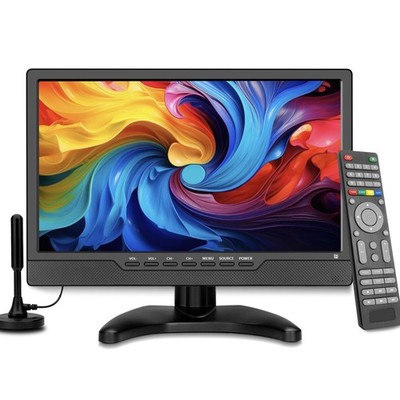 14Inch Portable LED HD TV with HDMI USB Digital Tuner & Remote Black
