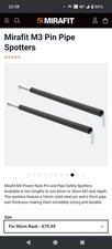 Mirafit M3 Pin Pipe Spotters. 90cm