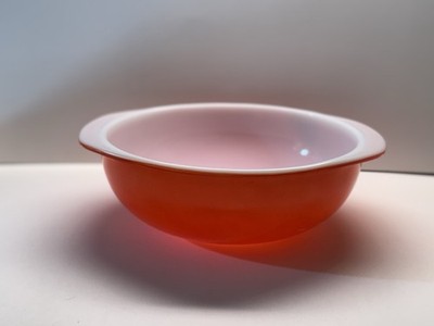 Vintage PYREX 024 Primary Red Casserole Dish 2 Quart 1950s USA MCM Ovenware 