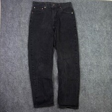 Levis 550 Relaxed Fit Jeans Mens 36x34 Black Vintage USA Made Denim Pants