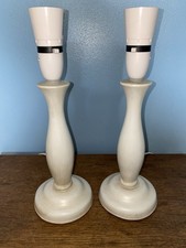 A Vintage Pair Of Concrete Bedside/Table Lamps