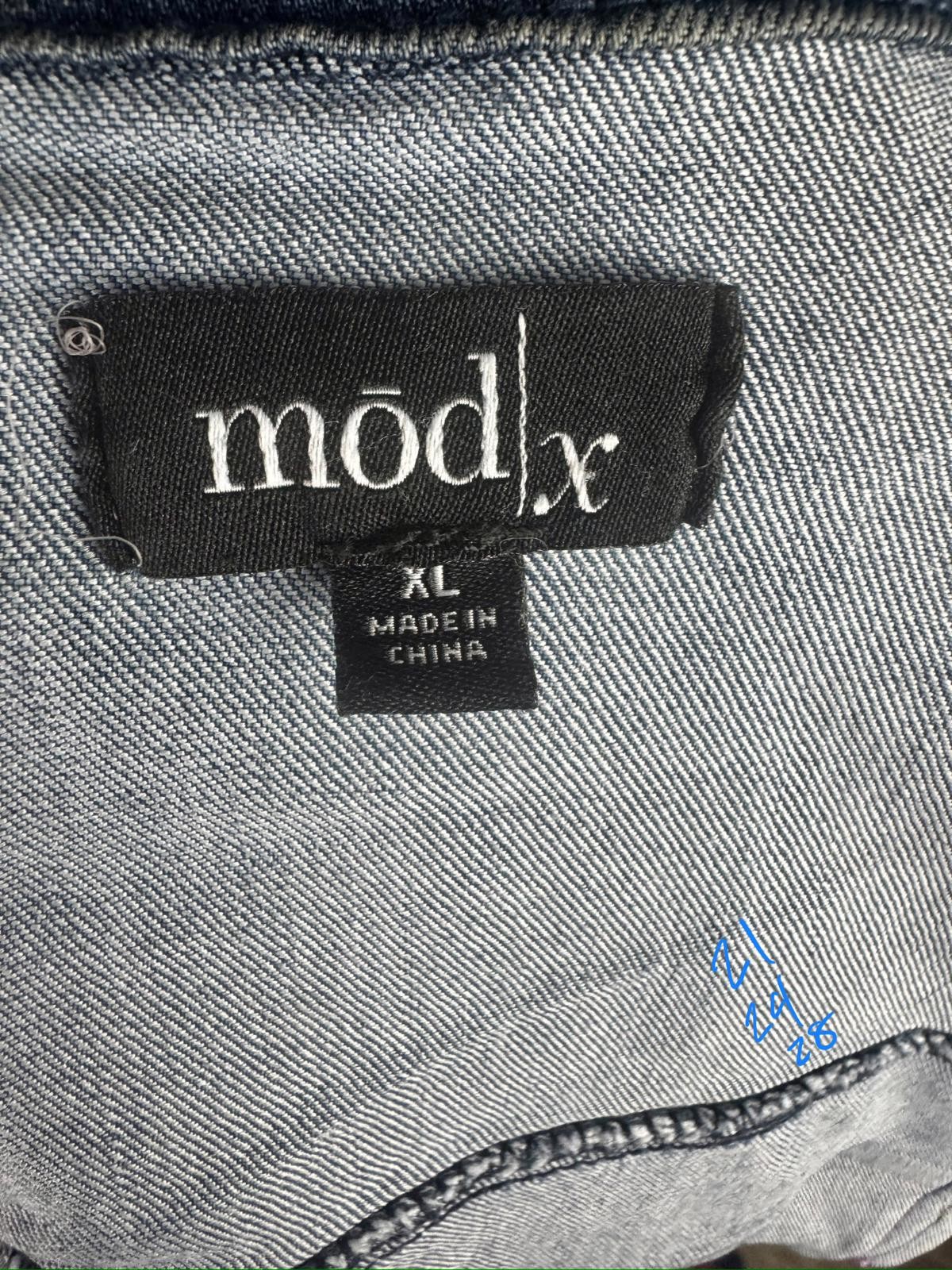 two face threads changeable patch denim jacket sm… - image 3