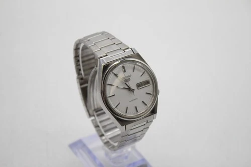 F Vintage Gents Cased Seiko 5 Automatic 7009-3140 Running Wristwatch Day/Date