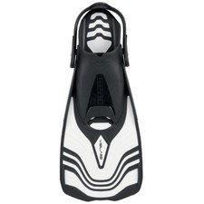 Vela OH, Snorkeling and Pool Swimming Short Fins with Adjustable Strap, White...