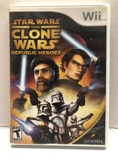 Star Wars The Clone Wars Republic Heroes - Nintendo Wii - Complete - Free Ship