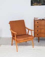 Jakob, le fauteuil scandinave orange N°626
