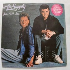 Air Supply Just As I Am LP Album Vinyl Black Record 1980s South African