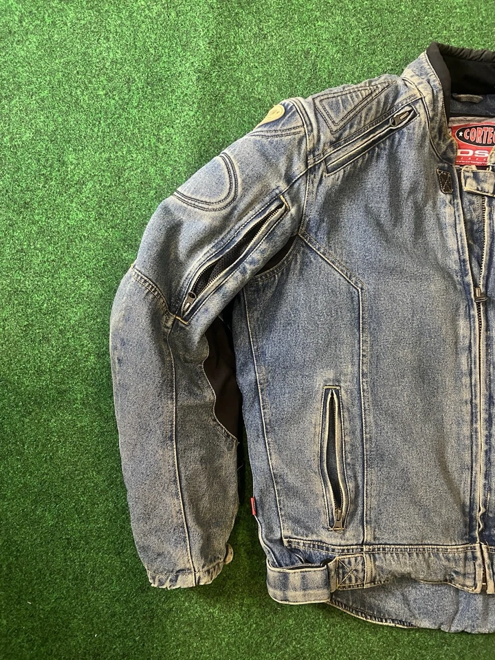 Cortech Rider Blues DSX Motorcycle Armored Jean Denim Jacket Mens Size Large - Image 2 of 4