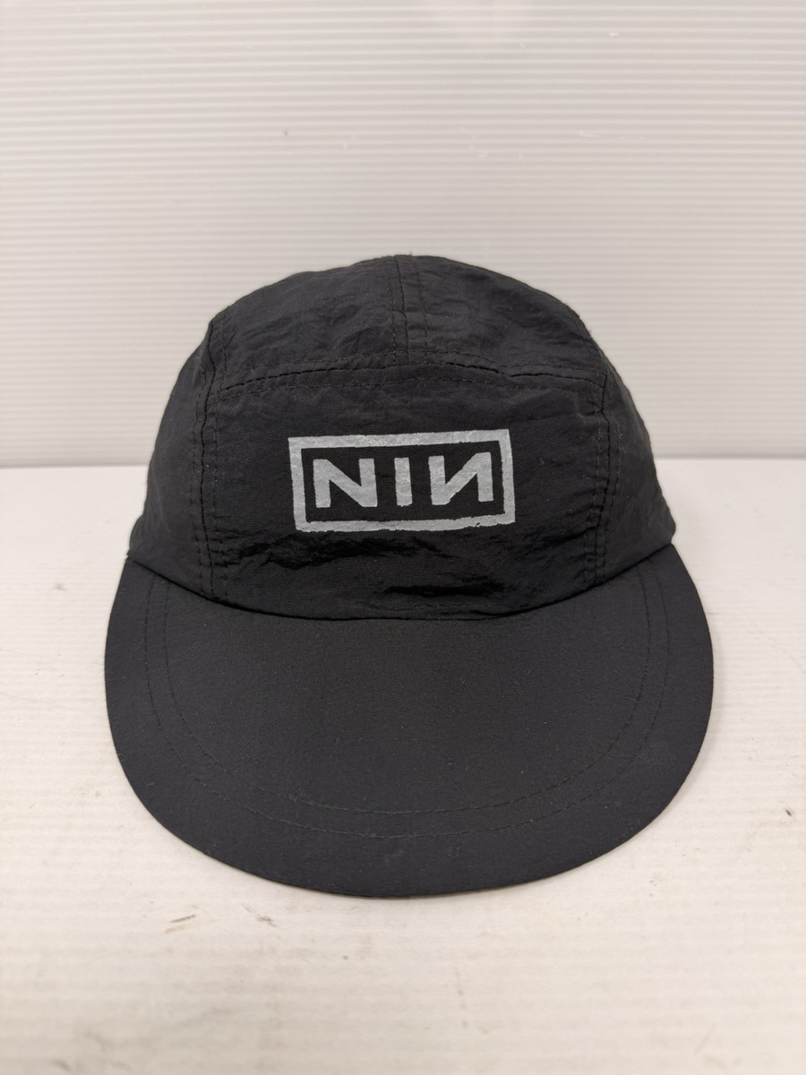 Vintage Nine Inch Nails 90s Music Tour 5 Panel Adjustable Hat Cap