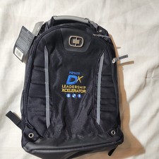 Original Ogio Pursuit Black Backpack Logo Embroidered