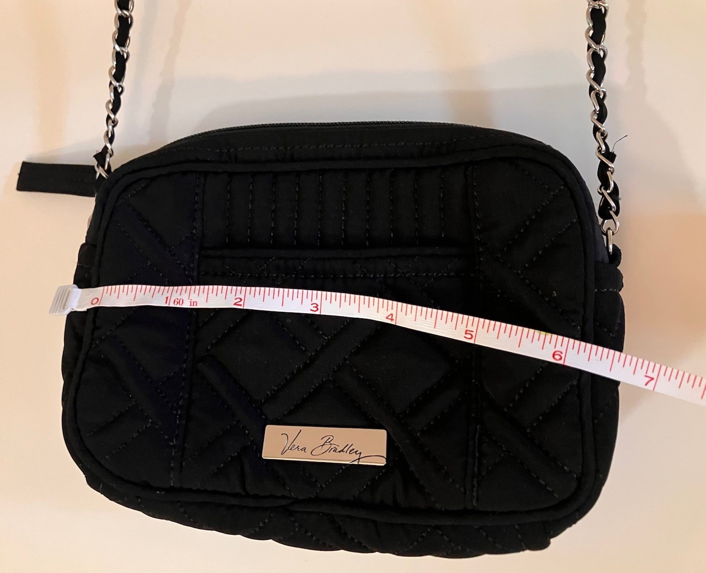 Vera Bradley Small Rectangular Black Quilted Blac… - image 16