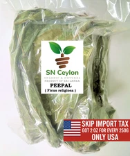 Dried PEEPAL LEAVES Ficus religiosa sacred fig Buddhism Pooja Bodhi 250g-750g