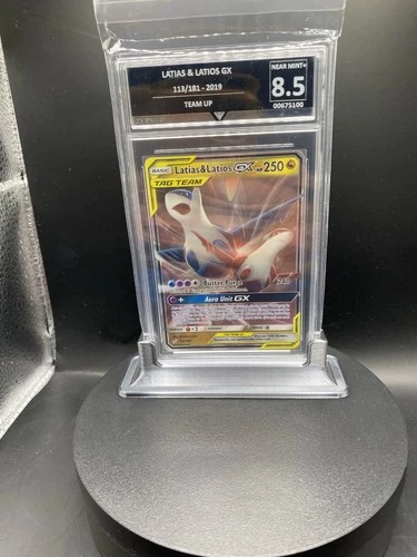 Pokemon SM Team Up Latias & Latios GX 113/181 Ultra Rare Holo Foil GG 8.5 mint