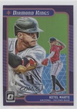 2021 Panini Donruss Optic Diamond Kings Lime Green Prizm Ketel Marte #30 07e0