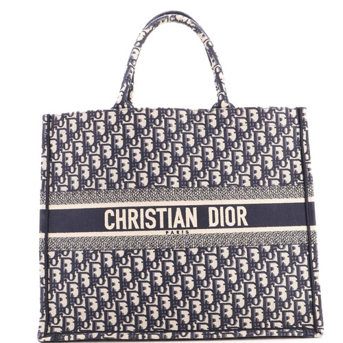 Christian Dior Book Tote Oblique Canvas Large