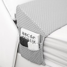 Queen Bed Wedge Pillow - Foam Wedge Pillow for Headboard/Bed Gap Filler - Fil...